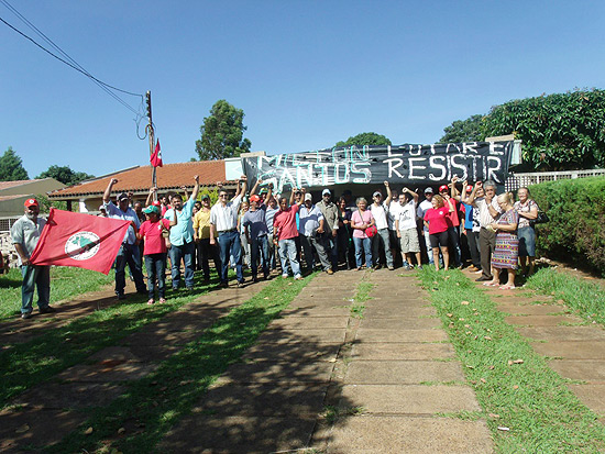 Militantes do MST ocupam sede do Incra em Teodoro Sampaio, na região do Pontal do Paranapanema (SP)