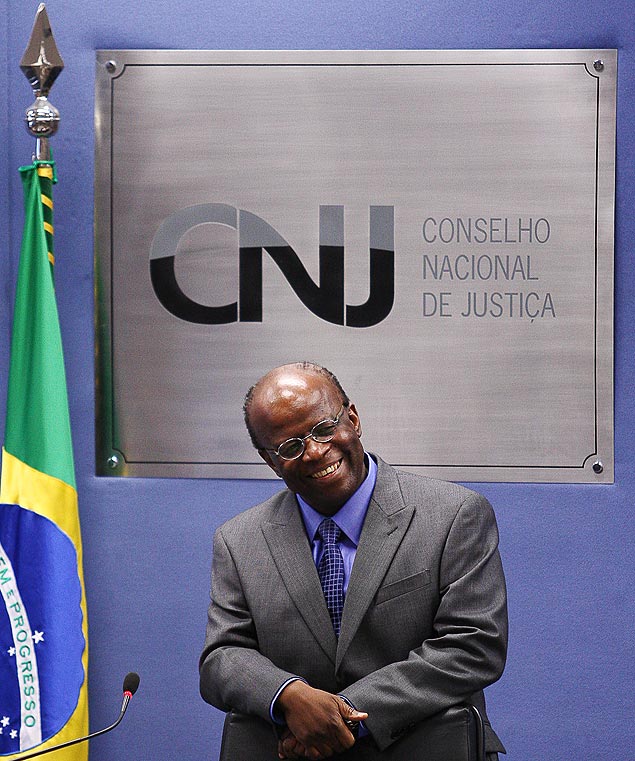 O presidente do STF e do CNJ, Joaquim Barbosa