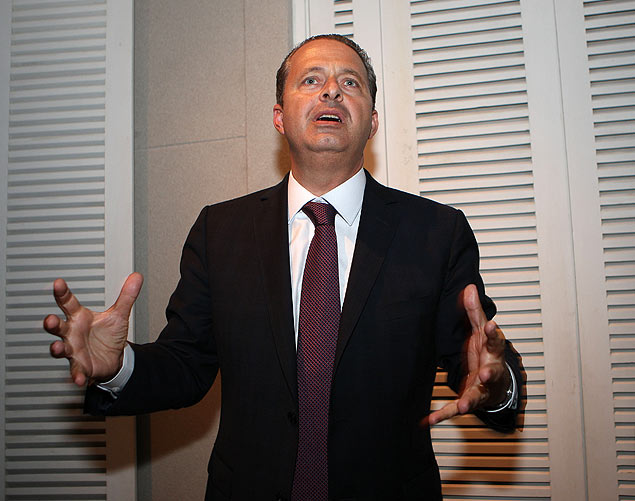 Governador de Pernambuco, Eduardo Campos (PSB), durante jantar em sua homenagem organizado por empresários de Sâo Paulo