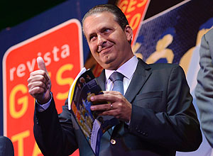 Eduardo Campos (PSB) durante evento em Penambuco