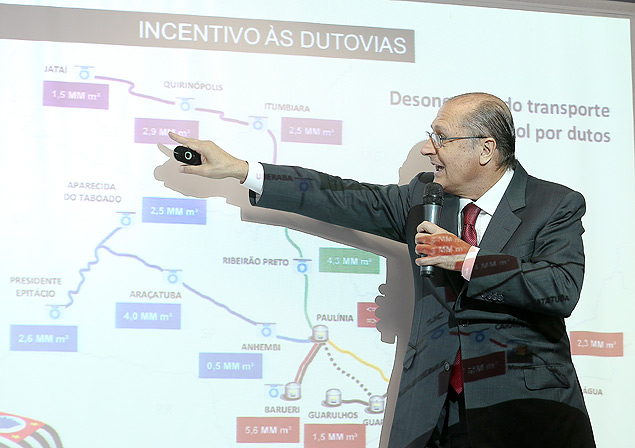 O governador de So Paulo, Geraldo Alckmin (PSDB), durante seminrio realizado em Braslia