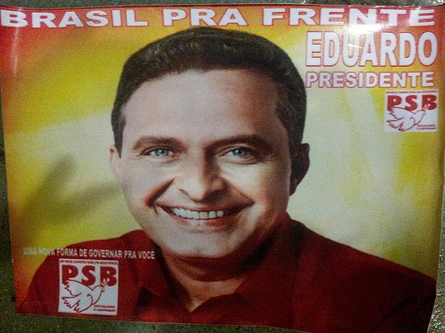 Adesivo distribudo durante evento do PSB no Recife