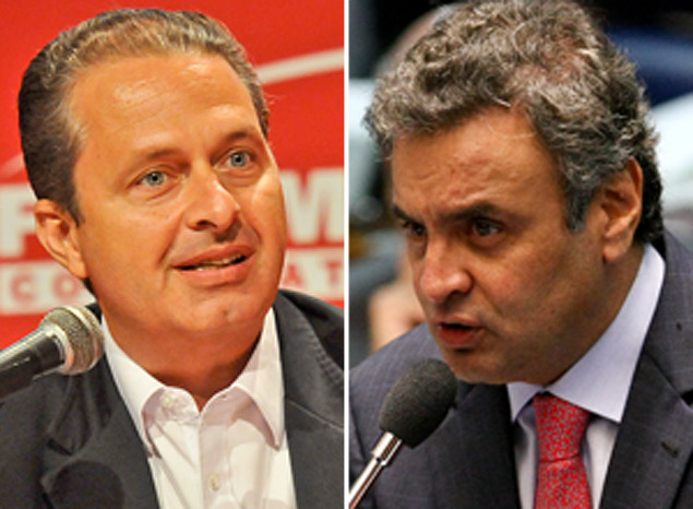 O governador Eduardo Campos(PSB-PE) ( esq.) e o senador Acio (PSDB-MG) tero encontro na prxima semana em Pernambuco