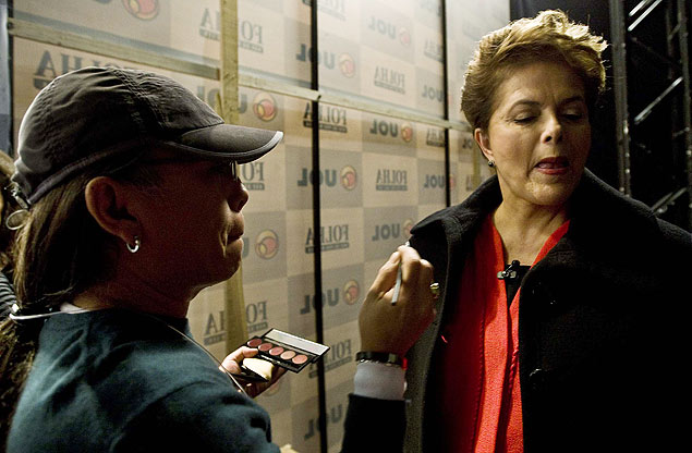 Kamura e Dilma durante a campanha de 2010