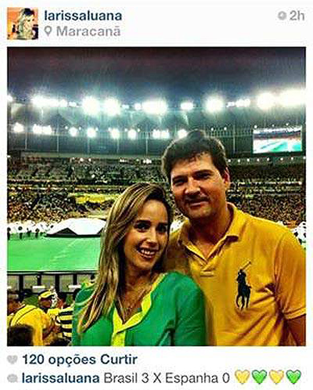 Arturo Filho e a mulher Larissa, passageiros do voo da FAB, ele  irmo de Laurita Arruda, noiva de Henrique Eduardo Alves