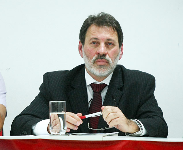 Delbio Soares, ex-tesoureiro do PT e ru no processo do mensalo, na sede da CUT, em Braslia (DF)