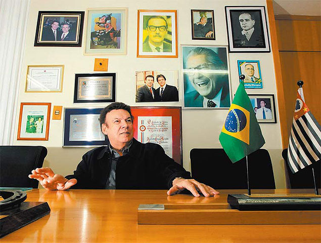 O deputado estadual Campos Machado, presidente do PTB-SP