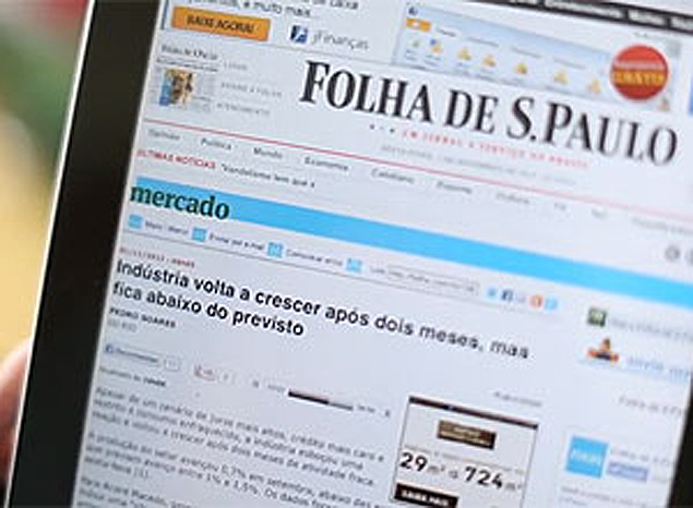 Those who read *Folha* online now have the option of listening to audio versions of material published on the website. There are also English and Spanish versions available 