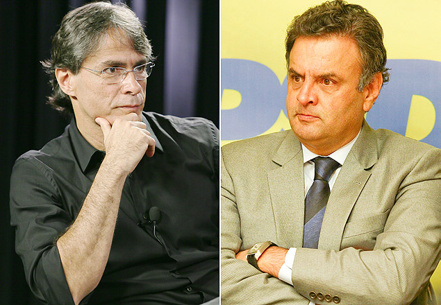Renato Pereira (à esq.), ex-marqueteiro do senador Aécio Neves (à dir.), provável candidato a presidente pelo PSDB em 2014 