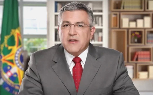 Ministro Alexandre Padilha durante pronunciamento na TV