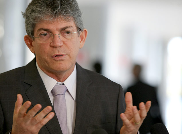 Governador da Paraba, Ricardo Coutinho apos audincia com a presidente Dilma Rousseff