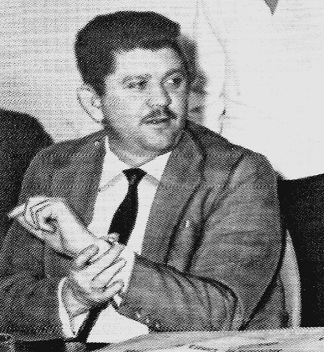 O deputado Rubens Paiva durante CPI na Cmara, em 1963