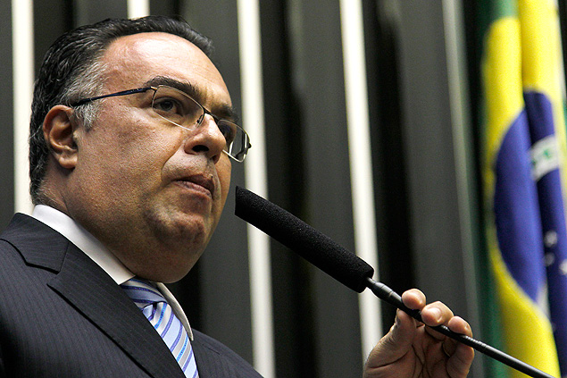 O deputado André Vargas no plenário da Câmara