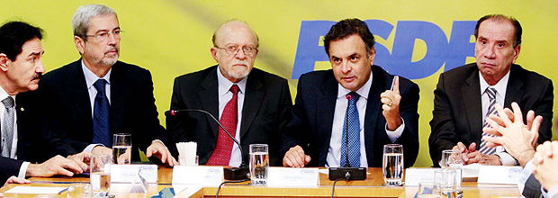 Acio participa da reunio da Executiva Nacional do PSDB, em Braslia