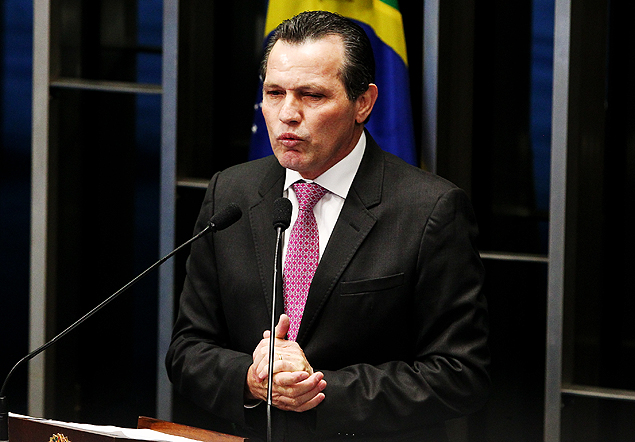 O ex-governador do MT Silval Barbosa (PMDB) fala no Congresso em 2013