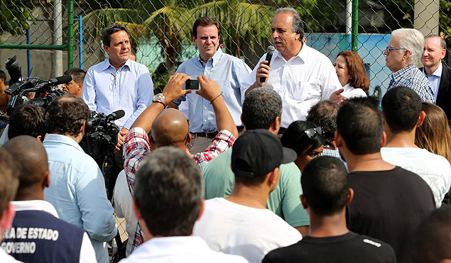 Governador Luiz Fernando Pezo em evento no Rio de Janeiro
