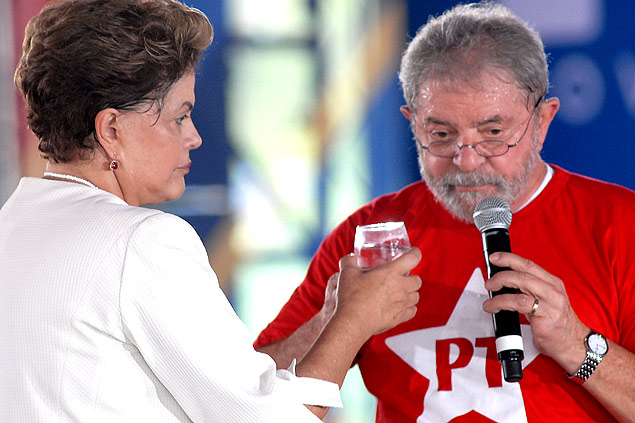 Lula e Dilma na Conveno do PT da Bahia que lanou Rui Costa para governador