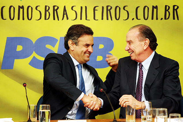Aécio Neves anuncia o senador Aloysio Nunes como candidato a vice-presidente 