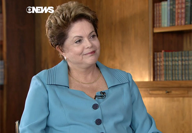 Dilma  entrevista por Renata Lo Prete para o programa "GloboNews Eleies"