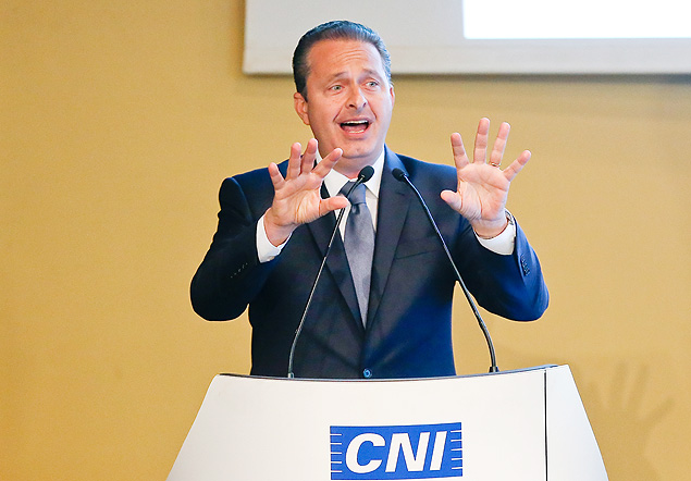 Eduardo Campos participa de sabatina na sede da CNI, em Braslia