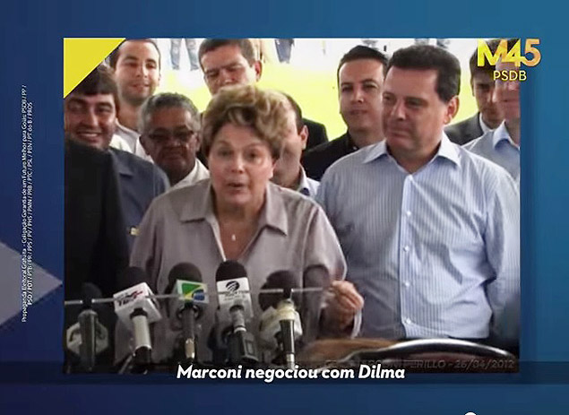 Governador tucano mostra Dilma em programa e diz trabalhar 'em parceria' 