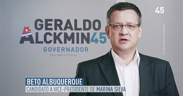 Beto Albuquerque, vice na chapa de Marina Silva, no horrio de Geraldo Alckmin