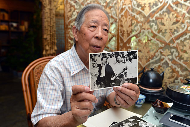 o jornalista Ju Qingdong, 84, um dos nove chineses presos no Rio de Janeiro pela ditadura militar, trs dias apos o golpe de 1964 