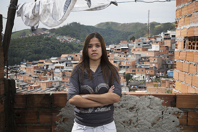 Jucilene, eleitora de Marina, em favela de So Bernardo do Campo (SP)