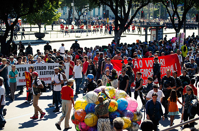 7 de Setembro teve protestos no Rio; grupo pedia que brasileiros votem nulo