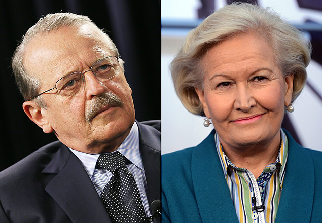 Os candidatos ao governo gacho Tarso Genro (PT) e Ana Amlia Lemos (PP)