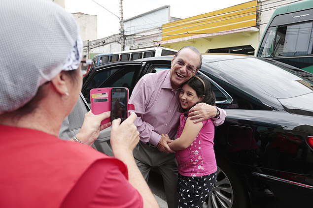 Paulo Maluf, deputado federal e candidato  reeleio, posa para foto no bairro Brs, em So Paulo