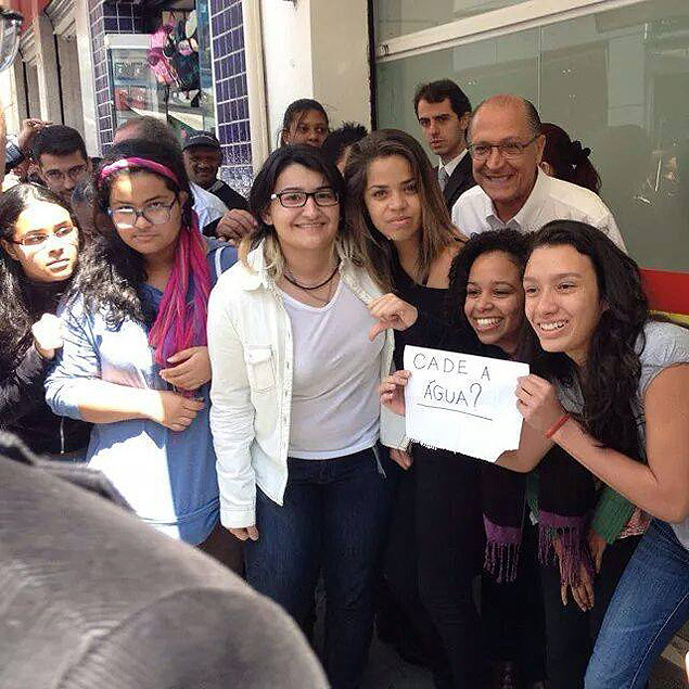 Estudantes de um cursinho pr-vestibular pregaram uma pegadinha no candidato a reeleio Geraldo Alckmin (PSDB)