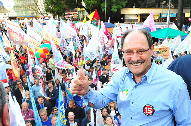 O candidato Jos Ivo Sartori (PMDB), do Rio Grande do Sul, que vai apoiar Acio