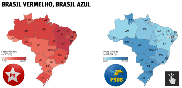 Brasil vermelho, Brasil azul - Chamada