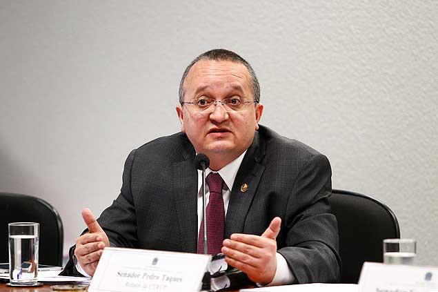 O senador Pedro Taques (PDT-MT), eleito ao governo de Mato Grosso