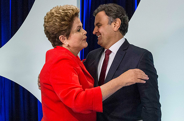 Debate entre os candidatos a Presidencia da Republica. Dilma Rousseff (PT) e Aecio Neves (PSDB)