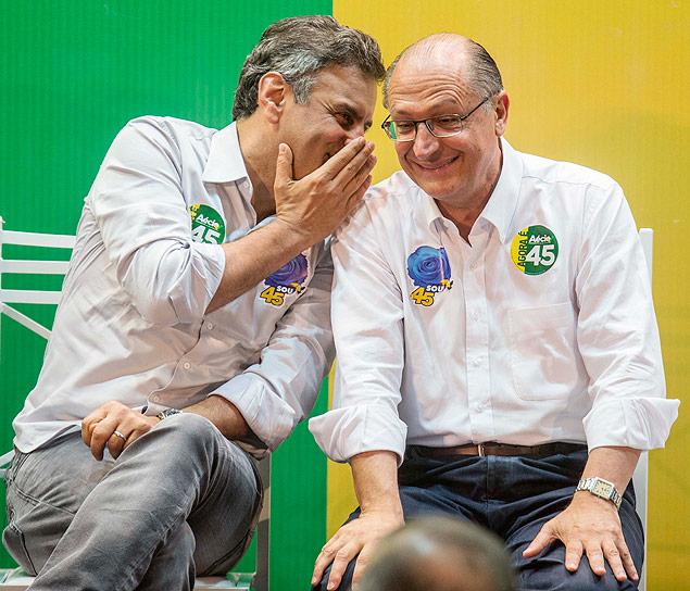 Acio Neves e Geraldo Alckmin participam de encontro com prefeitos dos Municpios de So Paulo