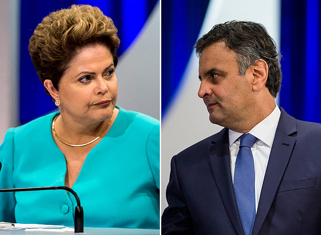 Dilma e Aécio participam de debate no SBT