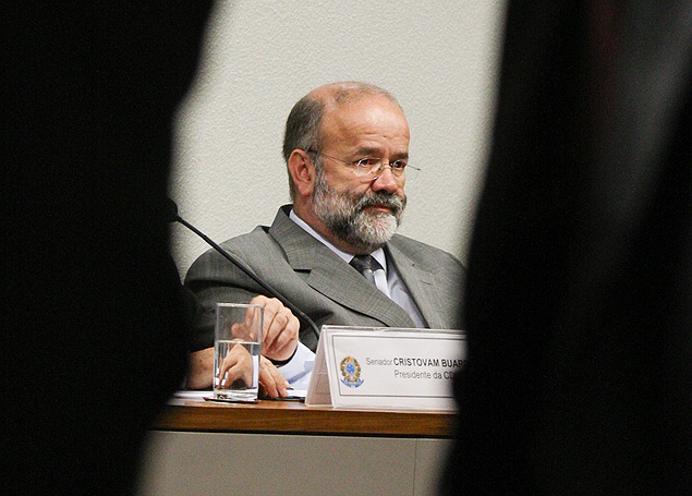 O tesoureiro do PT, João Vaccari Neto, durante audiência pública na Câmara dos Deputados