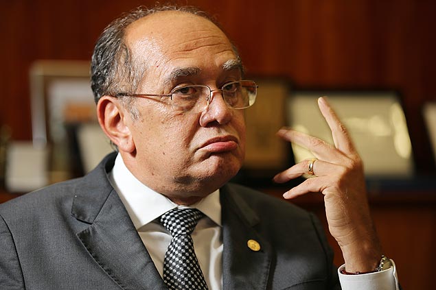 Gilmar Mendes, ministro do TSE, em entrevista  *Folha* em seu gabinete no Supremo Tribunal Federal