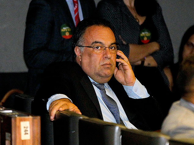 O deputado André Vargas em sessão da Câmara