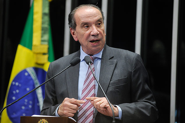 O senador Aloysio (PSDB-SP), durante discurso no Senado