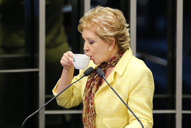 A senadora e ex-ministra Marta Suplicy (PT-SP), em discurso discursa na Tribuna do Senado