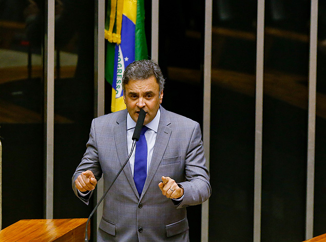Acio Neves (PSDB-MG) durante discurso no plenrio