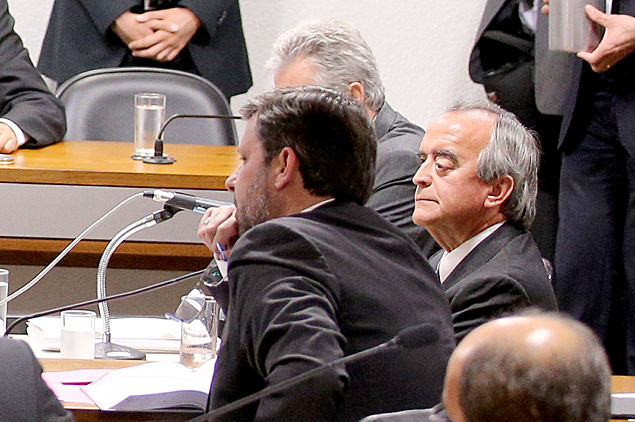 O ex-diretor da rea internacional da Petrobras, Nestor Cerver, durante acareao na CPI da Petrobras