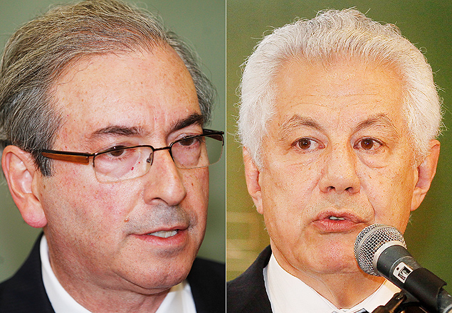 Eduardo Cunha (PMDB-RJ) e Arlindo Chinaglia (PT-SP) disputam presidncia da Cmara para 2015