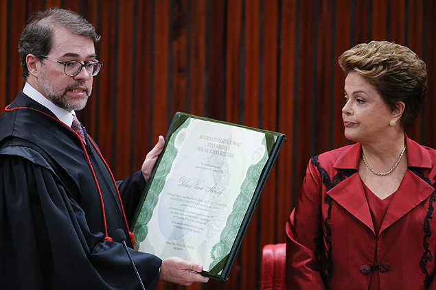 Diplomao da presidente Dilma Rousseff para o seu segundo mandato