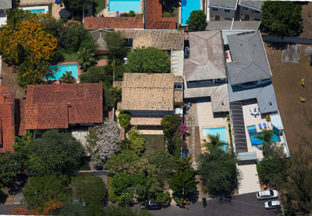 Vista aerea da casa de Paulo Roberto Costa, na Barra da Tijuca, Rio de Janeiro