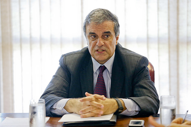 O ministro da Justiça, José Eduardo Cardozo, durante cerimônia em 2014