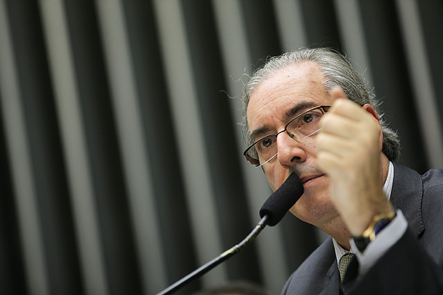O presidente da Cmara dos Deputados, Eduardo Cunha (PMDB-RJ), em sesso de votao na Casa